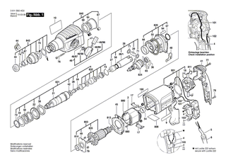 BOSCH Spannbügel | Ersatzteile für GBH 2-22 S, GBH 2-22 E - 1601329040