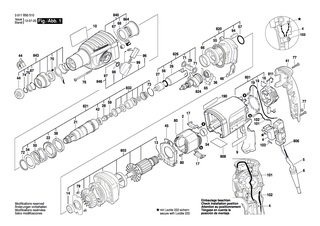 BOSCH Spannbügel | Ersatzteile für GBH 2-22 S, GBH 2-22 E - 1601329040