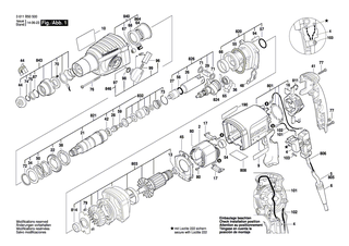 BOSCH Spannbügel | Ersatzteile für GBH 2-22 S, GBH 2-22 E - 1601329040
