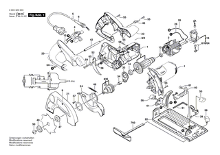 BOSCH Spannhebel | Ersatzteile f�r GKS 24 V, PKS 46 - 1602002006