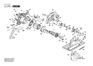 BOSCH Spannhebel | Ersatzteile f�r GKS 24 V, PKS 46 - 1602002006