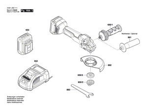 BOSCH Zusatzhandgriff M10 ANTIVIBRATION | Ersatzteile für GWS 9-115, GWS 9-115 P - 1602025052
