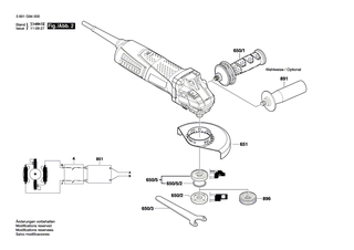BOSCH Zusatzhandgriff M10 ANTIVIBRATION | Ersatzteile f�r GWS 9-115, GWS 9-115 P - 16020250A0