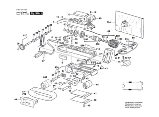 BOSCH Spannhebel SCHWARZ | Ersatzteile für GBS 75 AE, PBS 75 - 1602098006