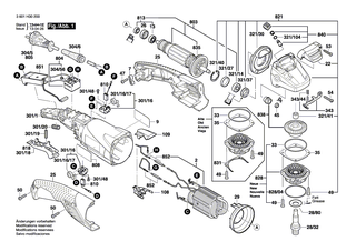BOSCH Druckknopf | Ersatzteile für GWS 15-125 CITH, GWS 15-125 CIEH - 1603231032