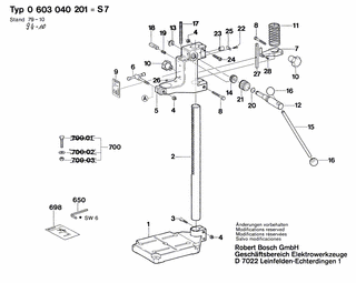 BOSCH Sterngriff | Ersatzteile für S 7, POF 500 EA - 1603349014