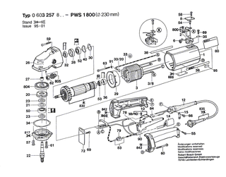 BOSCH Blechschraube B4,8x57,5 MM | Ersatzteile für Geradschleifer, Winkelschleifer - 1603429000