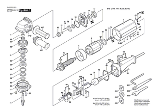 BOSCH Schleifspindel M14x1,5 MM | Ersatzteile für USW(J)77, Winkelschleifer - 1603523032