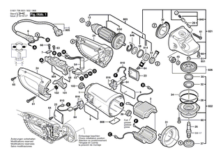 BOSCH Anker 220-230V | Ersatzteile fr GWS 25-180, GWS 25-180 S - 1604011182