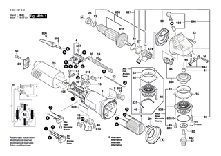 BOSCH Polschuh 220-240V | Ersatzteile f�r GWS 9-125, PWS 9-125 - 160422054J