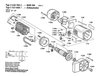 BOSCH Polschuh 220-230V | Ersatzteile für SHO 160, AKE 30 B - 1604220354