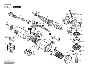 BOSCH Verbindungsleitung L=90 MM WEISS | Ersatzteile fr GWS 7-115, GWS 9-125 - 1604448013