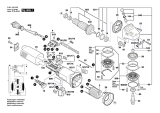 BOSCH Verbindungsleitung L=90 MM WEISS | Ersatzteile fr GWS 7-115, GWS 9-125 - 1604448013
