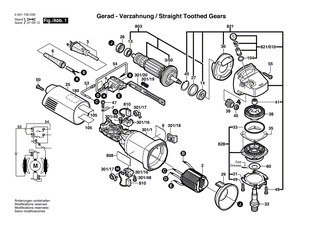 BOSCH Verbindungsleitung L=90 MM WEISS | Ersatzteile fr GWS 7-115, GWS 9-125 - 1604448013