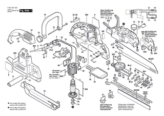 BOSCH Netzanschlussleitung USA/CDN 2,15m 2 x 2,08mm SJ 14/2 | Ersatzteile f�r Winkelschleifer - 1604460092