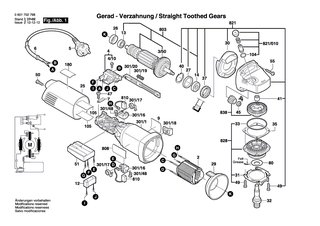 BOSCH Netzanschlussleitung J 4,15m 2 x 1,25mm Gummi | Ersatzteile fr GBR 14 CA - 1604460189