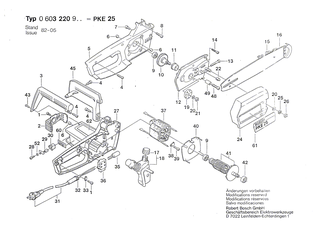 BOSCH Netzanschlussleitung EU 230V 0,55m 2 x 1,0mm H07 RN-F | Ersatzteile fr AKE 30-17 S, AKE 35-17 S - 1604460242