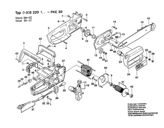 BOSCH Netzanschlussleitung EU 230V 0,55m 2 x 1,0mm H07 RN-F | Ersatzteile fr AKE 30-17 S, AKE 35-17 S - 1604460242