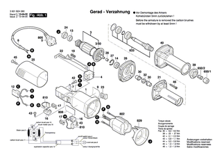 BOSCH Netzanschlussleitung CN 2,65m 2 x 0,75mm H05 W-F | Ersatzteile für GSB 680 PROFI, GWS 850 C - 1604460312