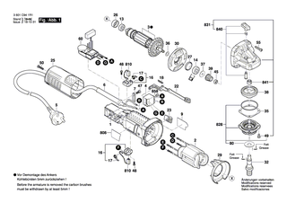BOSCH Netzanschlussleitung CN 2,65m 2 x 0,75mm H05 W-F | Ersatzteile fr GSB 680 PROFI, GWS 850 C - 1604460312