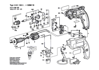 BOSCH Netzanschlussleitung CH 230V 4,15m 2 x 1,0mm H05 RN-F | Ersatzteile f�r GSB 16 RE, PHO 20-82 - 1604460432