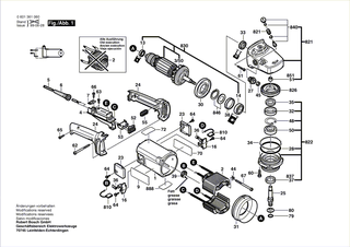BOSCH Motorgeh�use SCHWARZ | Ersatzteile f�r GWS 23-180, GWS 24-180 - 1605108145