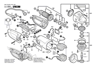 BOSCH Motorgeh�use BLAU | Ersatzteile f�r GWS 23-180, GWS 23-180 S - 1605108190