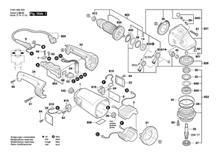 BOSCH Motorgeh�use BLAU | Ersatzteile f�r GWS 23-180, GWS 23-180 S - 1605108190