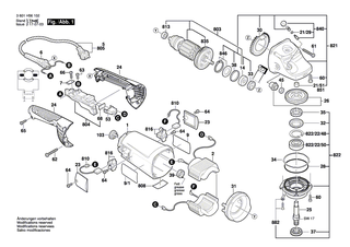 BOSCH Motorgeh�use BLAU | Ersatzteile f�r GWS 23-180, GWS 23-180 S - 1605108190