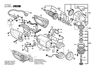 BOSCH Motorgeh�use BLAU | Ersatzteile f�r GWS 23-180, GWS 23-180 S - 1605108190