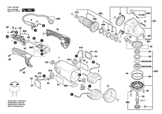 BOSCH Motorgeh�use BLAU | Ersatzteile f�r GWS 23-180, GWS 23-180 S - 1605108190