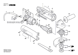 BOSCH Geh�useschale | Ersatzteile f�r PWS 7-115, PWS 7-115 S - 1605108203