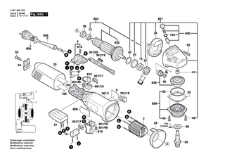 BOSCH Motorgeh�use BLAU | Ersatzteile f�r GNF 35 CA, GWS 9-125 - 1605108208