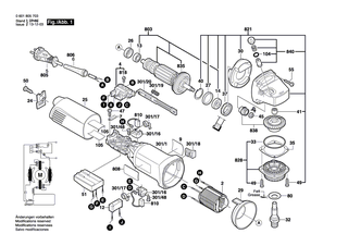 BOSCH Motorgeh�use BLAU | Ersatzteile f�r GNF 35 CA, GWS 9-125 - 1605108208
