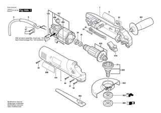 BOSCH Geh�usesatz | Ersatzteile f�r 1820, 9160 - 1605108219