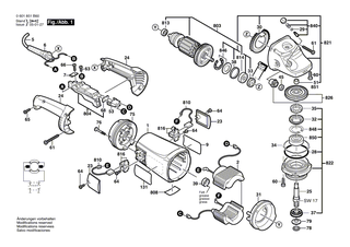 BOSCH Motorgeh�use BLAU | Ersatzteile f�r GWS 21-180 HV, GWS 21-180 JHV - 1605108240