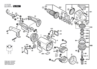 BOSCH Motorgeh�use BLAU | Ersatzteile f�r GWS 21-180 HV, GWS 21-180 JHV - 1605108240