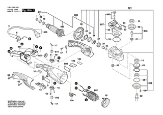 BOSCH Motorgeh�use BLAU | Ersatzteile f�r GPO 14 CE, GWS 15-125 CIH - 1605108255
