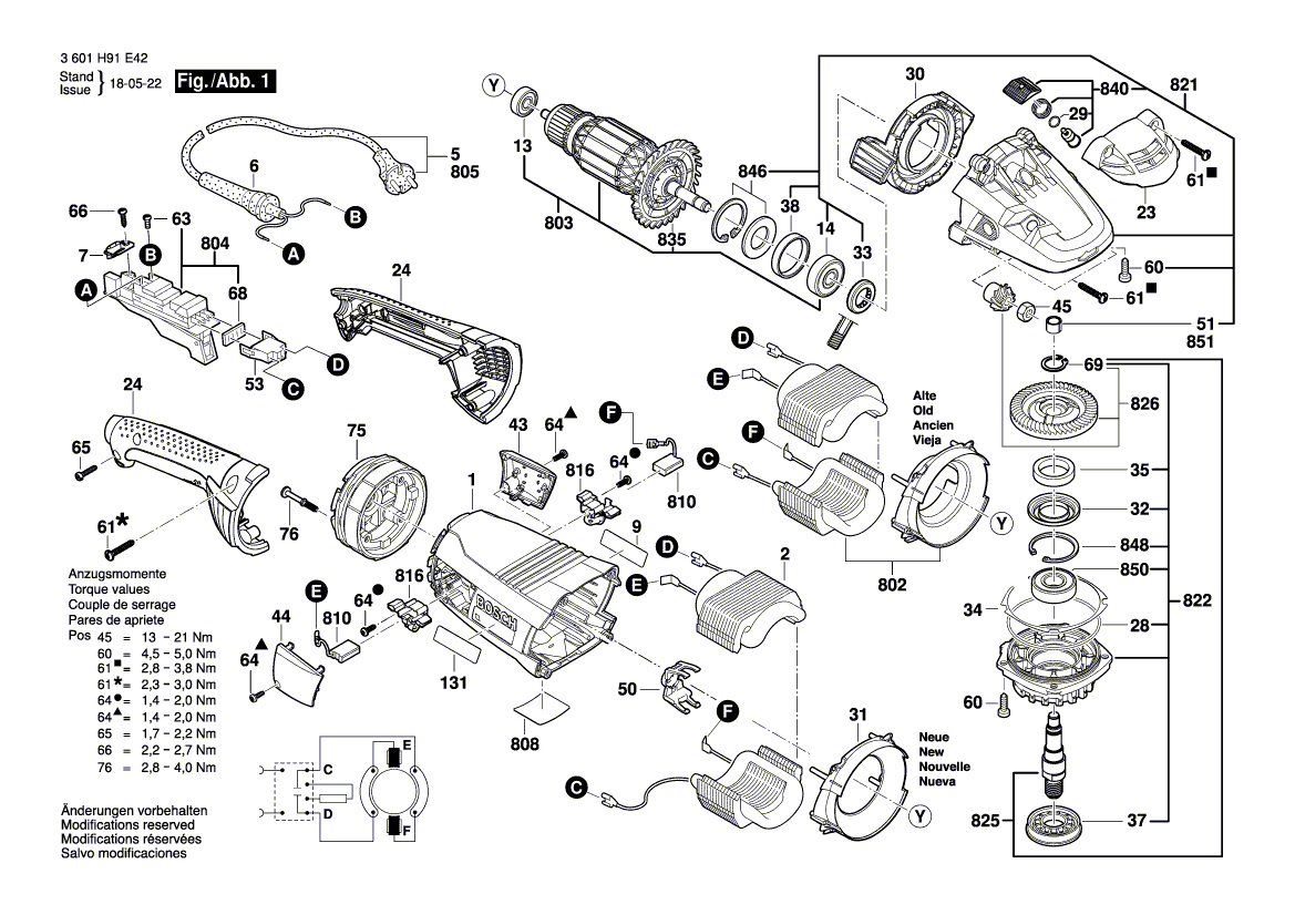 Gws 750 125 bosch схема