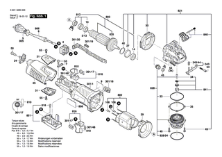 BOSCH Motorgeh�use | Ersatzteile f�r GWS 12-125, GWS 13-125 CI - 1605108285