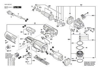 BOSCH Motorgeh�use | Ersatzteile f�r GWS 11-125 P, GWS 12-125 CIEPX - 1605108291