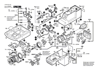 BOSCH Schalterplatte | Ersatzteile f�r AXT 1800, AXT 2200 - 1605190132