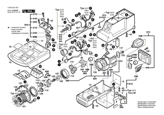BOSCH Schalterplatte | Ersatzteile f�r AXT 1800, AXT 2200 - 1605190132