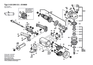 BOSCH Verschlussdeckel BLAU | Ersatzteile f�r 1364 - 1605500165