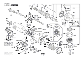 BOSCH Deckel | Ersatzteile für GWS 10-125 CE, GWS 10-125CE - 1605500227