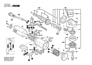 BOSCH Deckel | Ersatzteile für GWS 10-125 CE, GWS 10-125CE - 1605500227