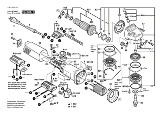 BOSCH Deckel | Ersatzteile für GWS 10-125 CE, GWS 10-125CE - 1605500227