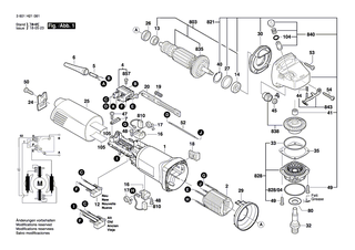 BOSCH Gehäusedeckel DUNKELBLAU | Ersatzteile für GGS 28 C, GGS 28 CE - 1605500251