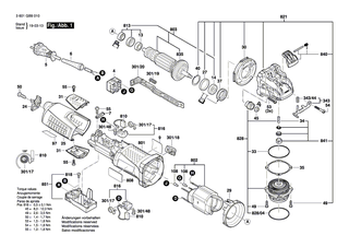 BOSCH Deckel | Ersatzteile f�r GBR 15 CA, GBR 15 CAG - 1605500274
