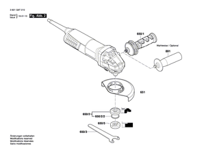 BOSCH Aufnahmeflansch | Ersatzteile f�r GWS 7-115, AG40-11PD - 1605703140
